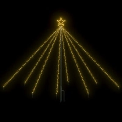vidaXL LED Christmas Waterfall Tree Lights Indoor Outdoor 400 LEDs 2.5 m