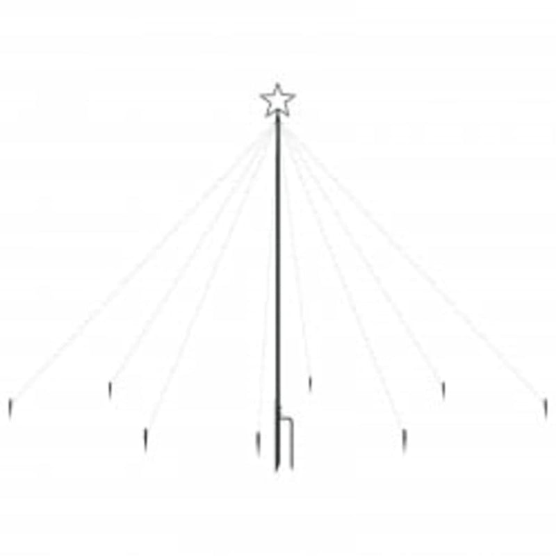 vidaXL LED Christmas Waterfall Tree Lights Indoor Outdoor 400 LEDs 2.5 m