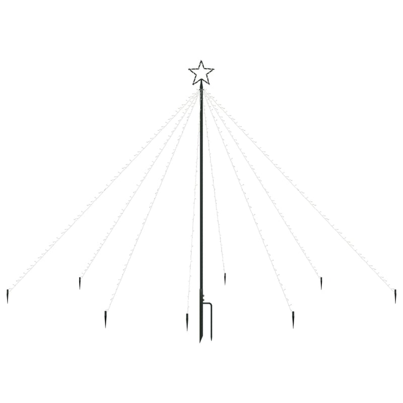 vidaXL LED Christmas Waterfall Tree Lights Indoor Outdoor 400 LEDs 2.5 m