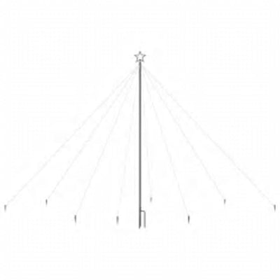 vidaXL LED Christmas Waterfall Tree Lights Indoor Outdoor 576 LEDs 3.6 m