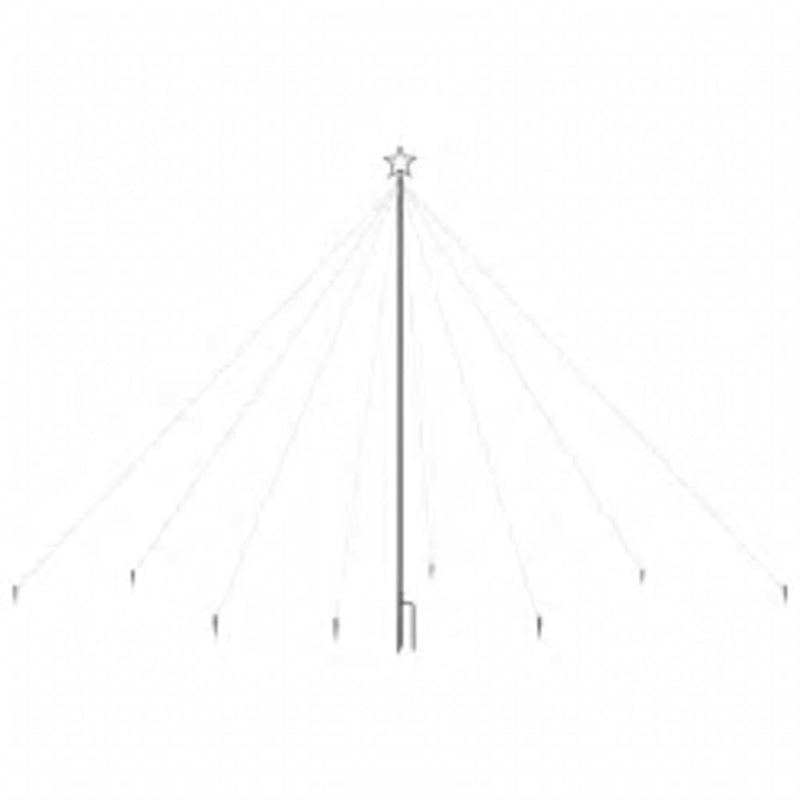 vidaXL LED Christmas Waterfall Tree Lights Indoor Outdoor 576 LEDs 3.6 m