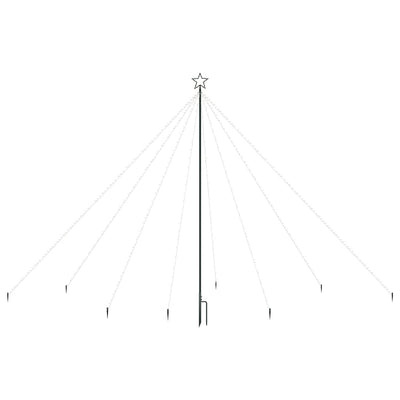 vidaXL Christmas Tree Lights Indoor Outdoor 576 LEDs Cold White 3.6 m