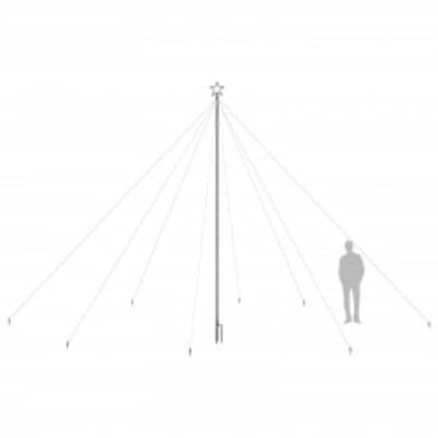 vidaXL LED Christmas Waterfall Tree Lights Indoor Outdoor 800 LEDs 5 m