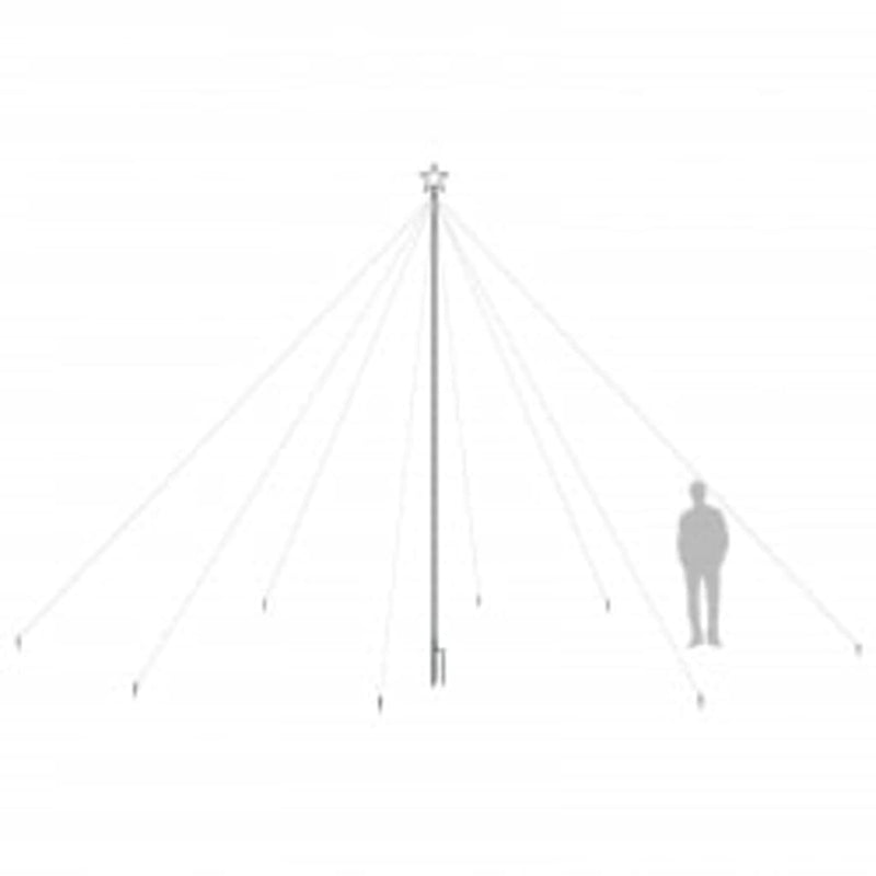 vidaXL LED Christmas Waterfall Tree Lights Indoor Outdoor 800 LEDs 5 m