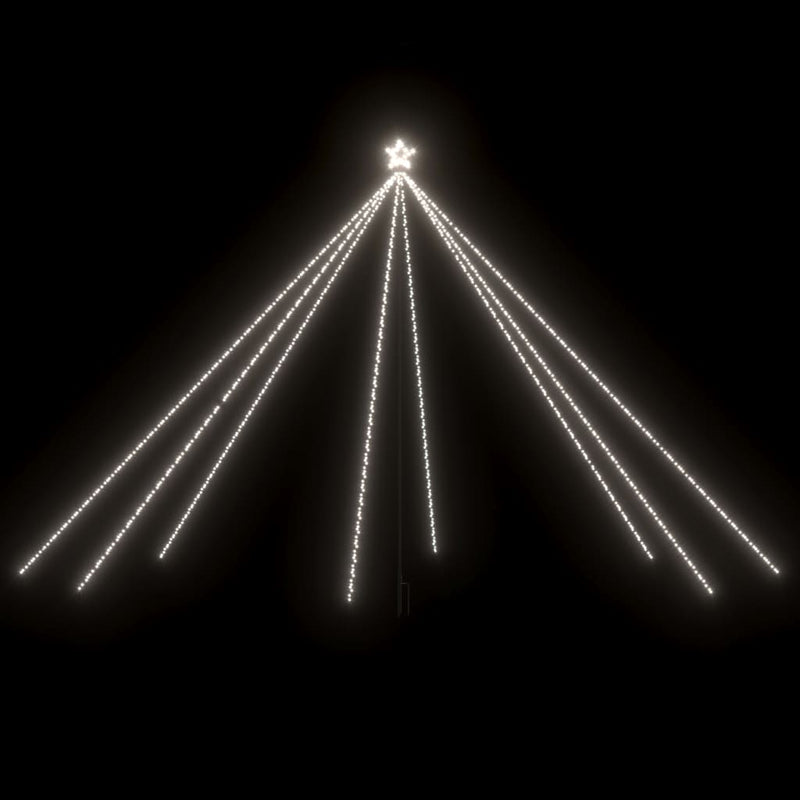 vidaXL LED Christmas Tree Indoor Outdoor 800 LEDs Cold White 5 m