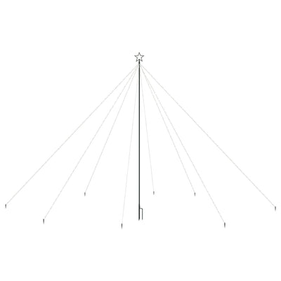 vidaXL LED Christmas Tree Indoor Outdoor 800 LEDs Cold White 5 m