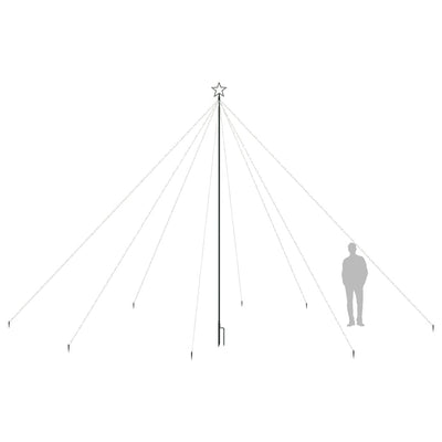 vidaXL LED Christmas Tree Indoor Outdoor 800 LEDs Cold White 5 m