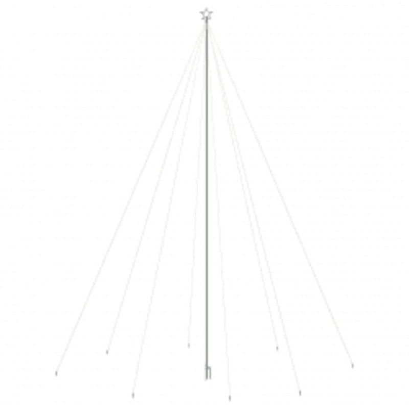 vidaXL LED Christmas Waterfall Tree Lights Indoor Outdoor 1300 LEDs 8 m