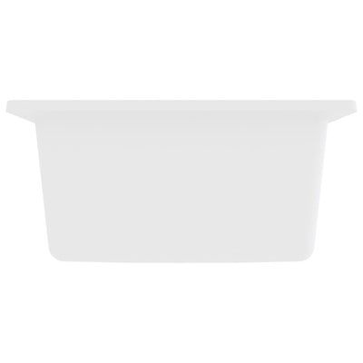 vidaXL Kitchen Sink with Overflow Hole Black Granite