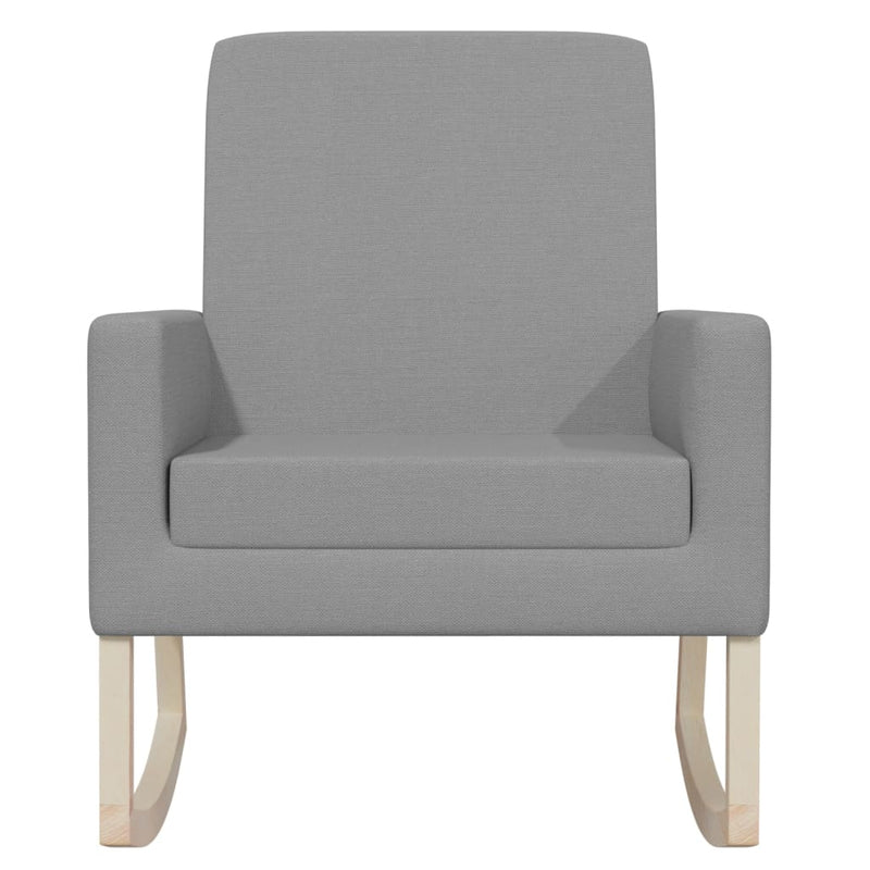 vidaXL Rocking Chair Black Fabric