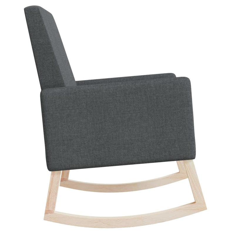 vidaXL Rocking Chair Black Fabric