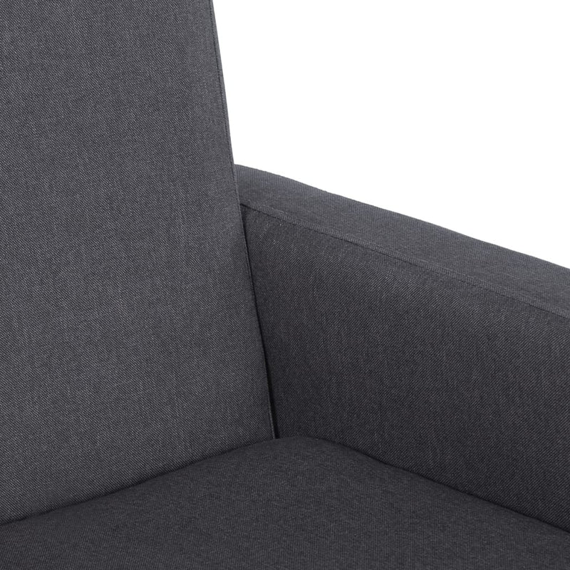 vidaXL Rocking Chair Black Fabric