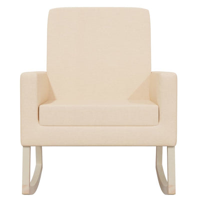 vidaXL Rocking Chair Black Fabric