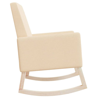 vidaXL Rocking Chair Black Fabric