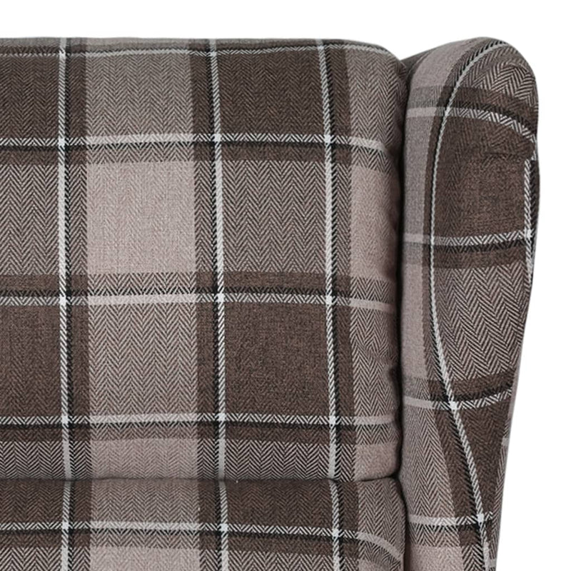 vidaXL Stand up Massage Chair Beige Fabric