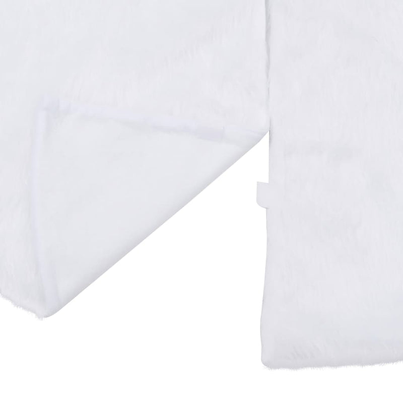 vidaXL Christmas Tree Skirt White 90 cm Faux Fur