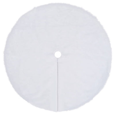 vidaXL Christmas Tree Skirt White 90 cm Faux Fur