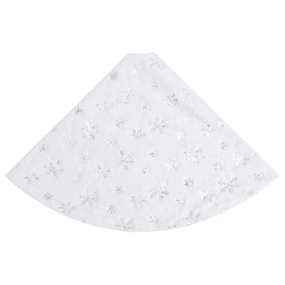 vidaXL Luxury Christmas Tree Skirt White 90 cm Faux Fur