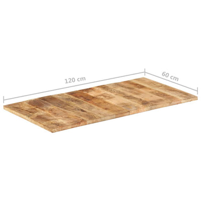 vidaXL Table Top 120x60x(2.5-2.7) cm Solid Wood Mango