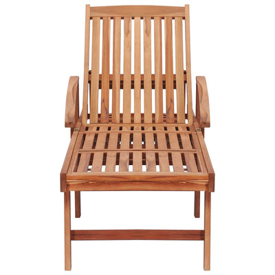 vidaXL Sun Loungers 2 pcs Solid Teak Wood