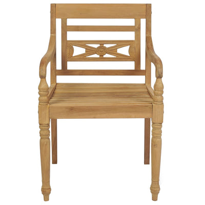 vidaXL Batavia Chairs 8 pcs Solid Teak Wood