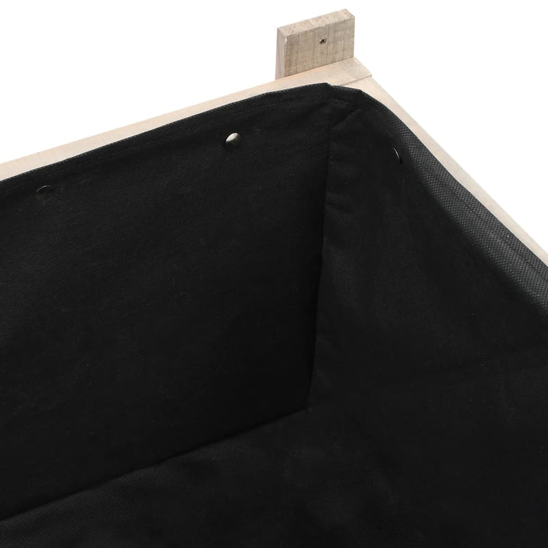 vidaXL Raised Bed with Greenhouse 110x54x120 cm Solid Fir Wood