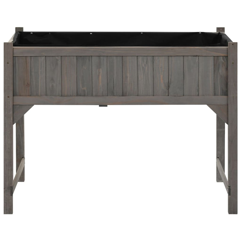 vidaXL Raised Bed with Greenhouse 110x54x120 cm Solid Fir Wood