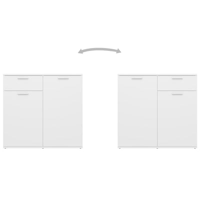 vidaXL Sideboard Black 160x36x75 cm Engineered Wood