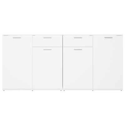 vidaXL Sideboard Black 160x36x75 cm Engineered Wood