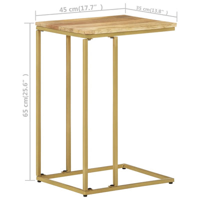 vidaXL Side Table 35x45x65 cm Solid Mango Wood