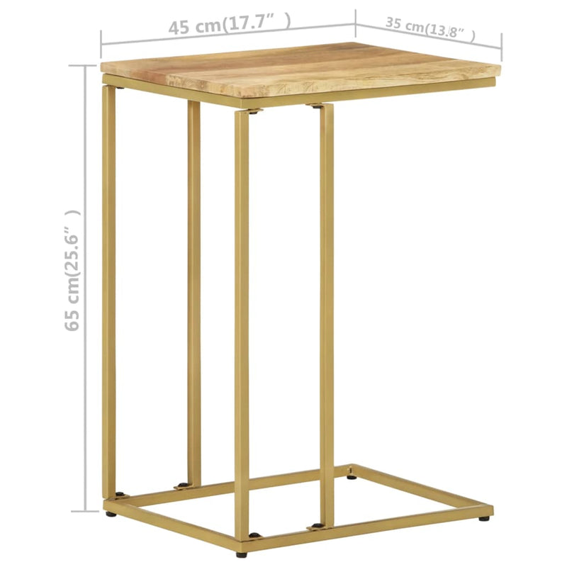 vidaXL Side Table 35x45x65 cm Solid Mango Wood