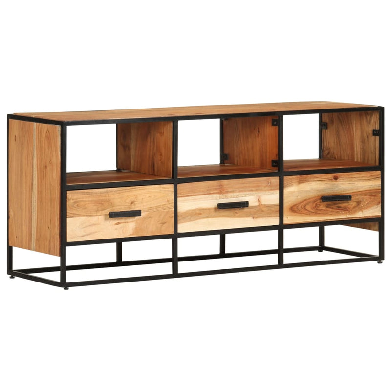 vidaXL TV Cabinet 110x30x45 cm Solid Acacia Wood