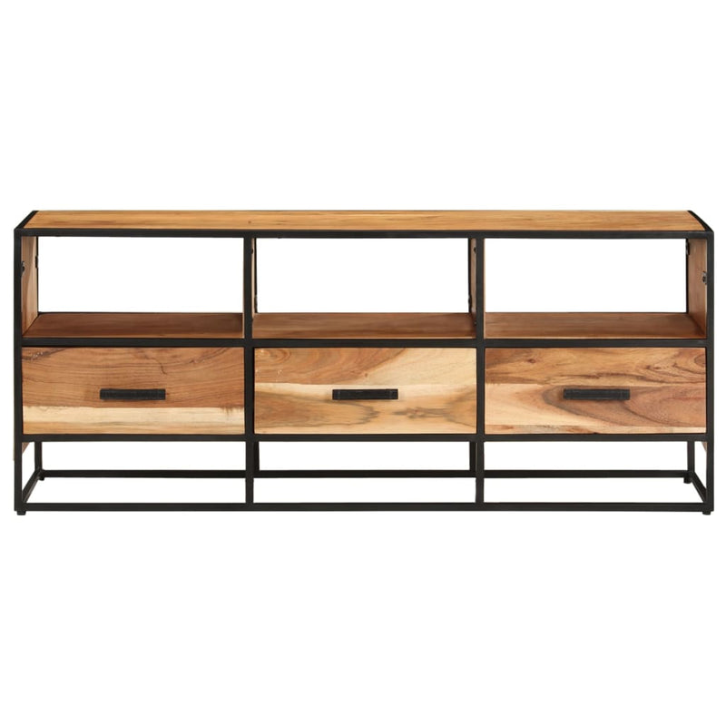 vidaXL TV Cabinet 110x30x45 cm Solid Acacia Wood