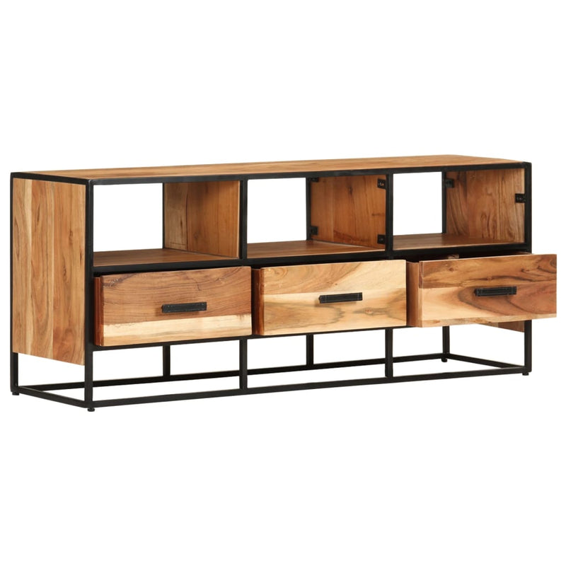 vidaXL TV Cabinet 110x30x45 cm Solid Acacia Wood