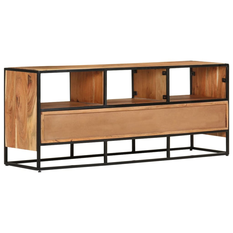 vidaXL TV Cabinet 110x30x45 cm Solid Acacia Wood