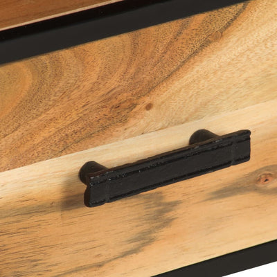 vidaXL TV Cabinet 110x30x45 cm Solid Acacia Wood