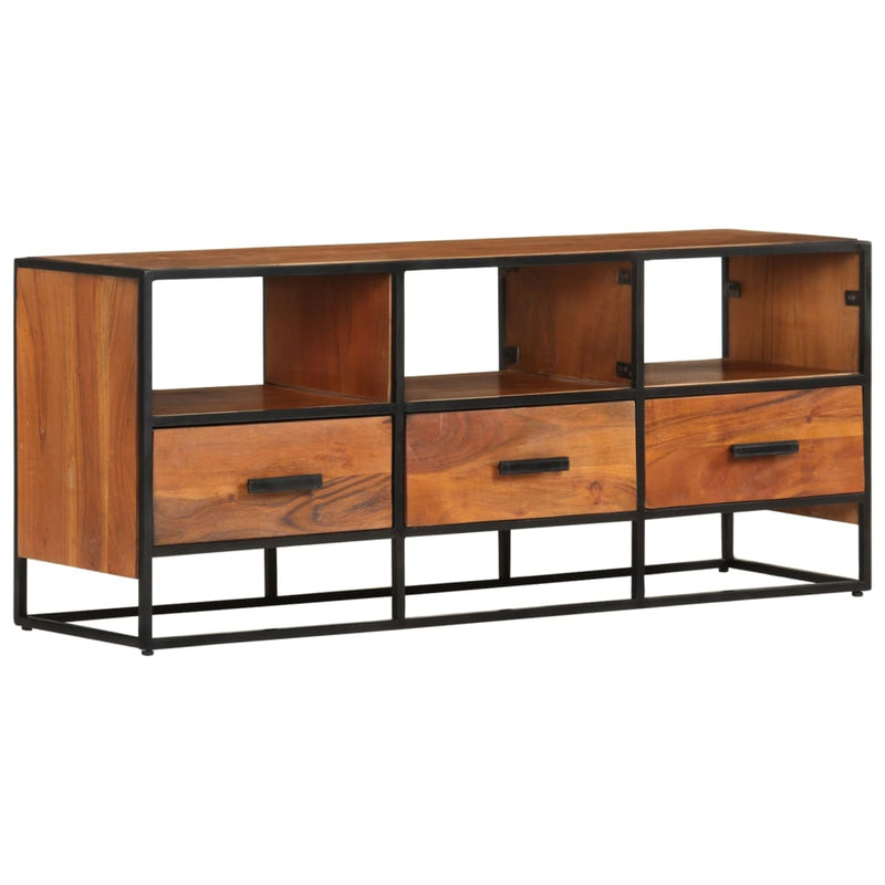 vidaXL TV Cabinet 110x30x45 cm Solid Acacia Wood