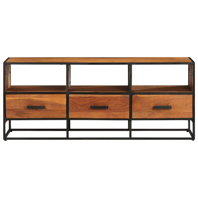 vidaXL TV Cabinet 110x30x45 cm Solid Acacia Wood