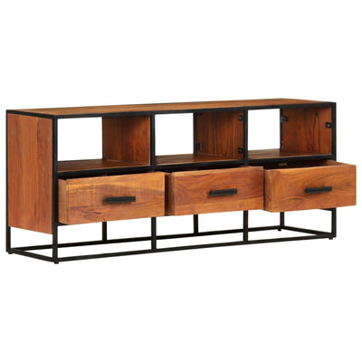 vidaXL TV Cabinet 110x30x45 cm Solid Acacia Wood