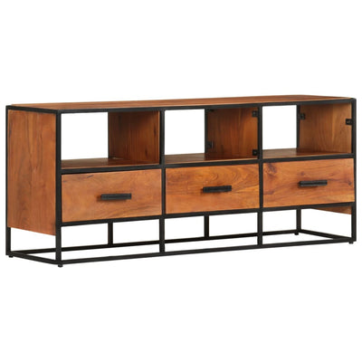 vidaXL TV Cabinet 110x30x45 cm Solid Acacia Wood