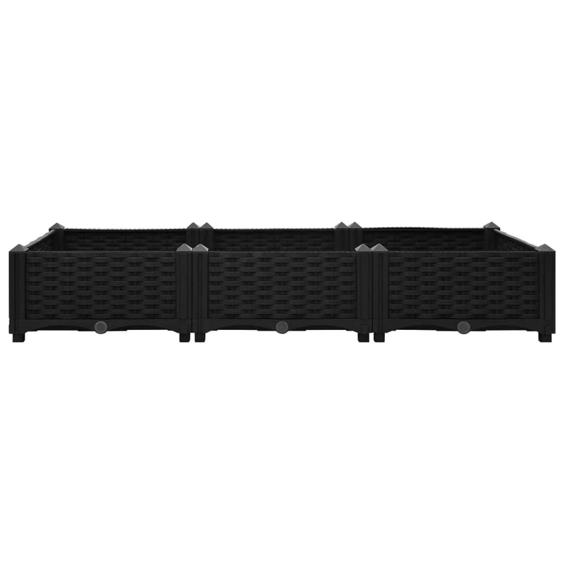 vidaXL Raised Bed 120x40x38 cm Polypropylene