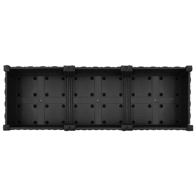 vidaXL Raised Bed 120x40x38 cm Polypropylene