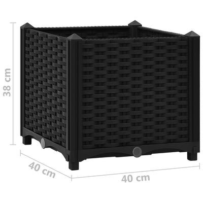 vidaXL Raised Bed 120x40x38 cm Polypropylene