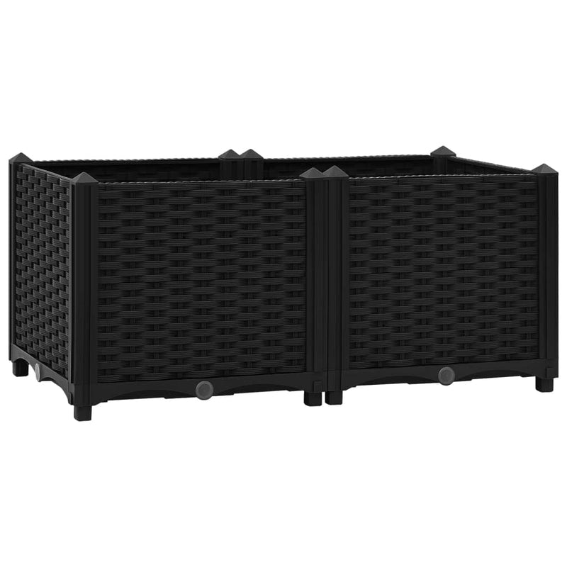 vidaXL Raised Bed 120x40x38 cm Polypropylene