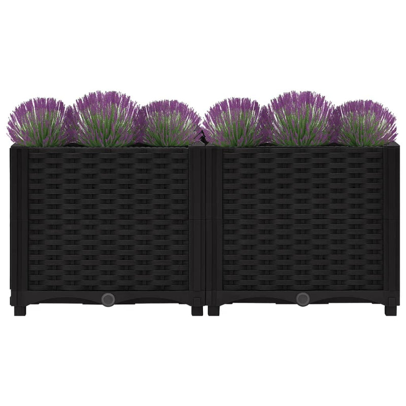 vidaXL Raised Bed 120x40x38 cm Polypropylene