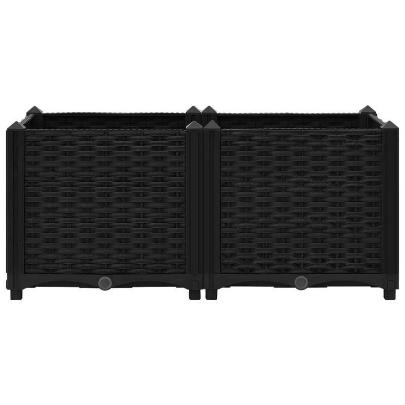 vidaXL Raised Bed 120x40x38 cm Polypropylene