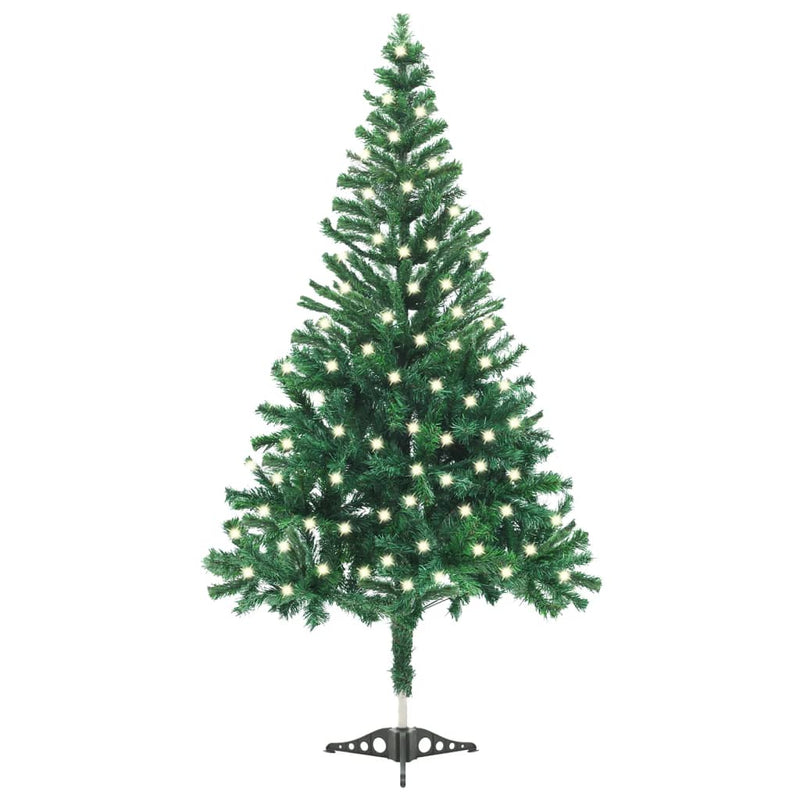 vidaXL Artificial Pre-lit Christmas Tree with Stand 120 cm 230 Branches