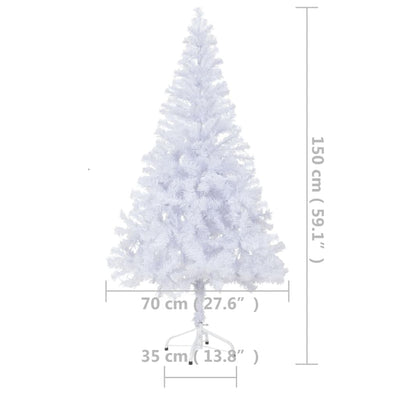 vidaXL Artificial Pre-lit Christmas Tree with Stand 150 cm 380 Branches