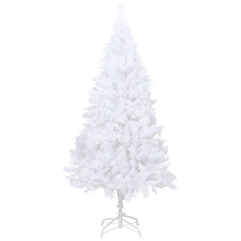 vidaXL Artificial Pre-lit Christmas Tree with Thick Branches White 150 cm