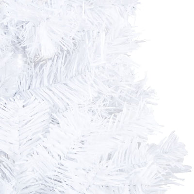 vidaXL Artificial Pre-lit Christmas Tree with Thick Branches White 150 cm